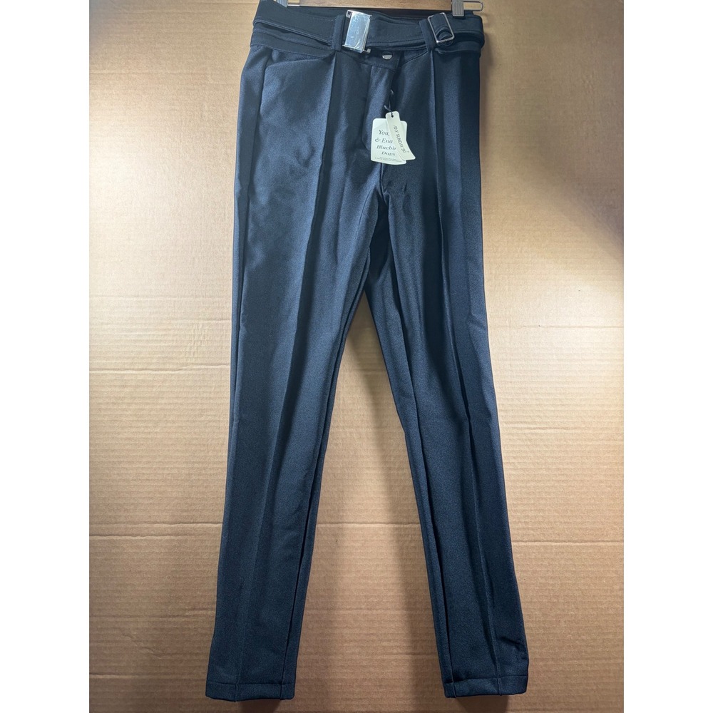 My Sunday Ski Slalom Ski Pants Womens Size S Black Belted Slim Fit Snow Trousers